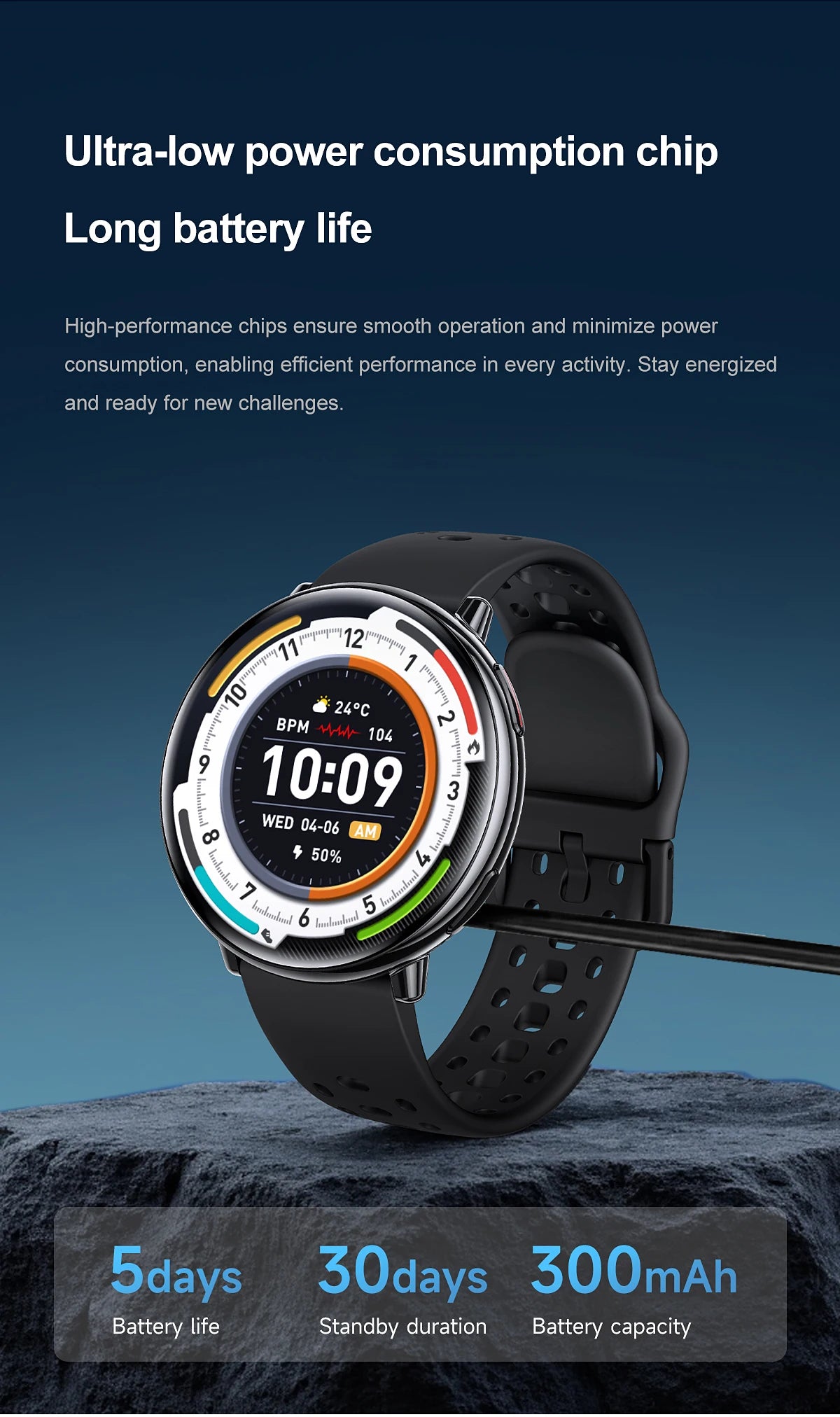 LunaWatch X™ GPS Outdoor – Montre Connectée AMOLED 1.43", GPS, Boussole, IP68, ChatGPT, 9 Sports