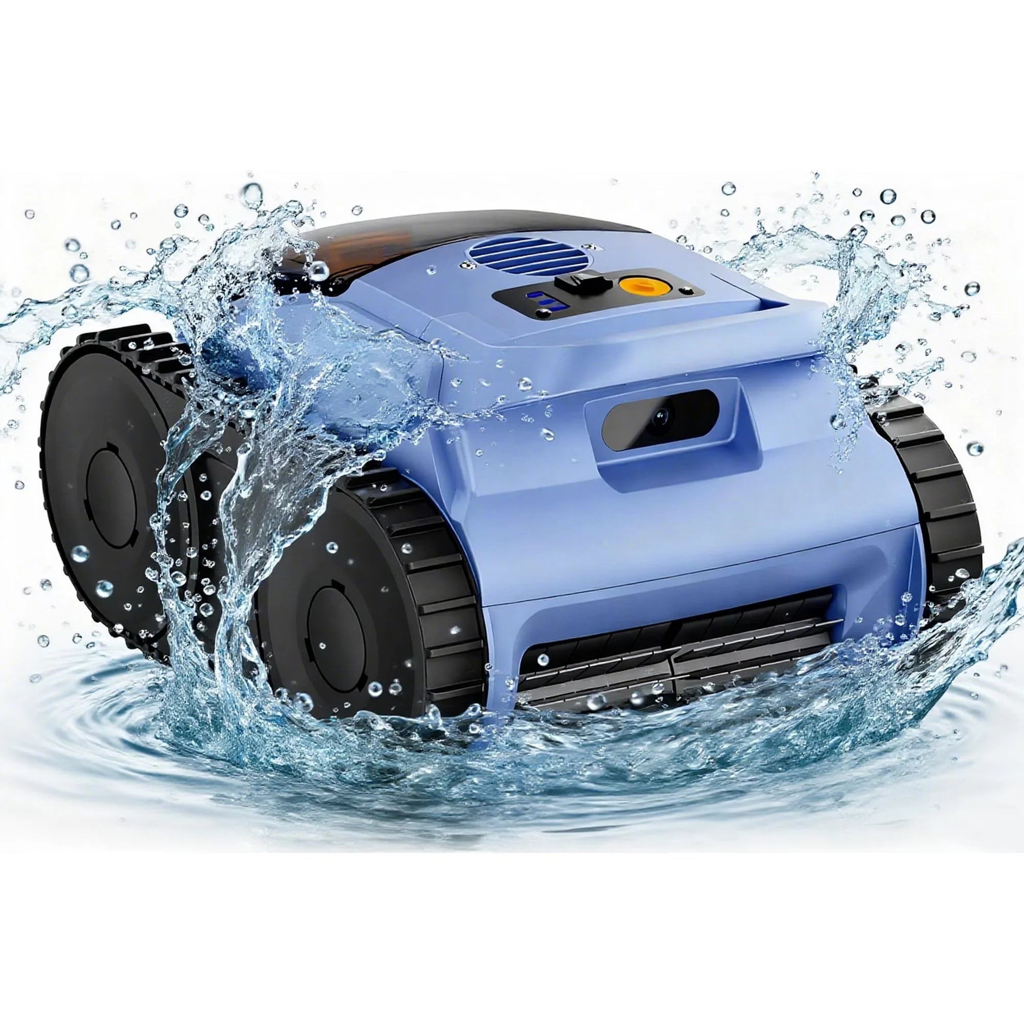 AquaBot SAT™ 25 Sonar – Robot Nettoyeur Piscine Sans Fil, Navigation Sonar Trace Drive, 180 min, Parois & Fond