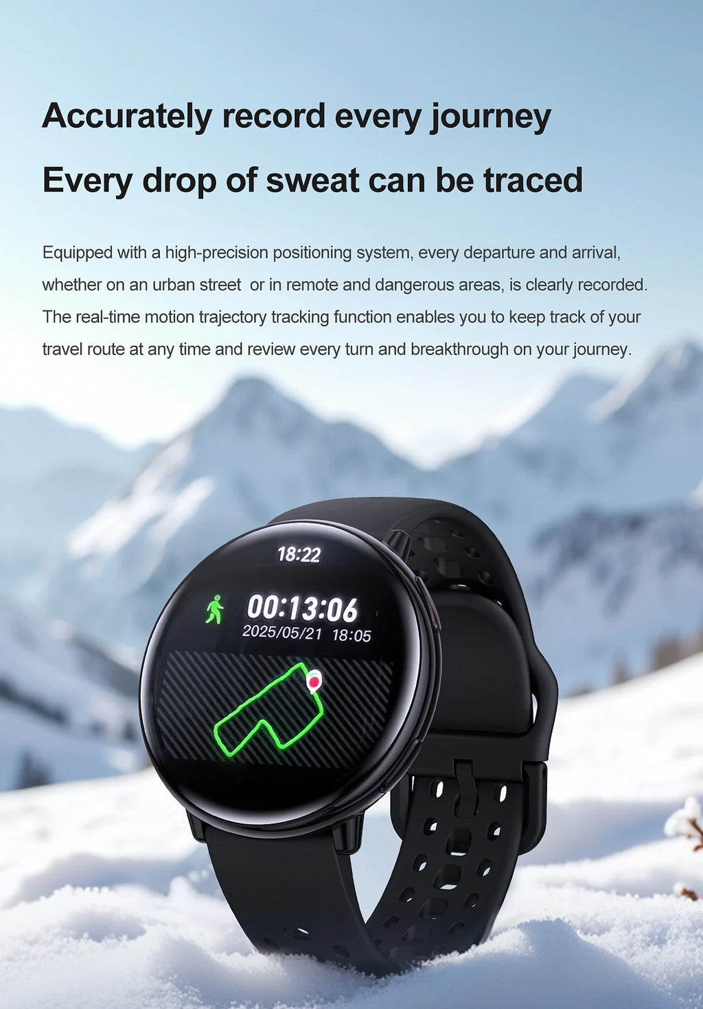 LunaWatch X™ GPS Outdoor – Montre Connectée AMOLED 1.43", GPS, Boussole, IP68, ChatGPT, 9 Sports
