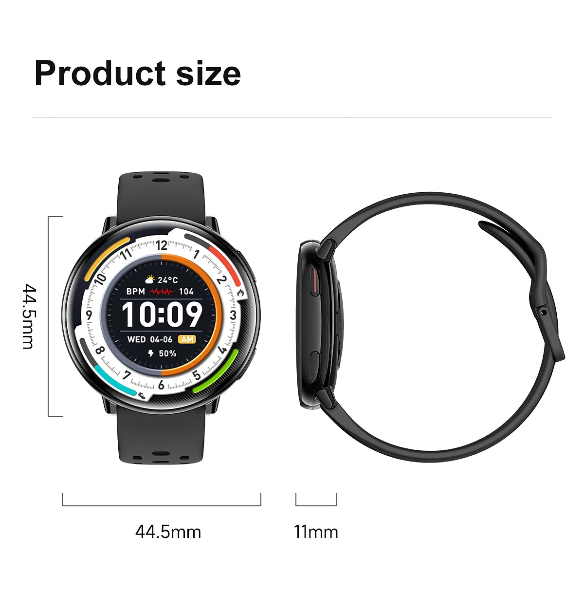 LunaWatch X™ GPS Outdoor – Montre Connectée AMOLED 1.43", GPS, Boussole, IP68, ChatGPT, 9 Sports