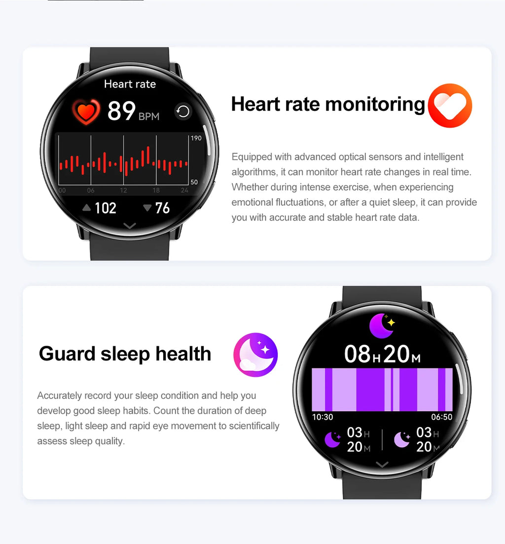 LunaWatch X™ GPS Outdoor – Montre Connectée AMOLED 1.43", GPS, Boussole, IP68, ChatGPT, 9 Sports