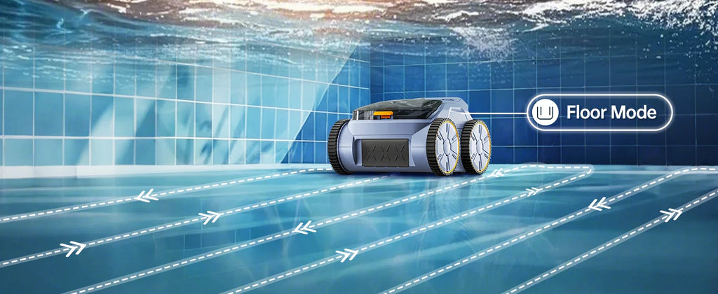 AquaBot SAT™ Pro – Robot Nettoyeur de Piscine Sans Fil, 45 000 Pa, Autonomie 150 min, Jusqu'à 200 m²