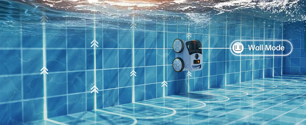 AquaBot SAT™ Pro – Robot Nettoyeur de Piscine Sans Fil, 45 000 Pa, Autonomie 150 min, Jusqu'à 200 m²