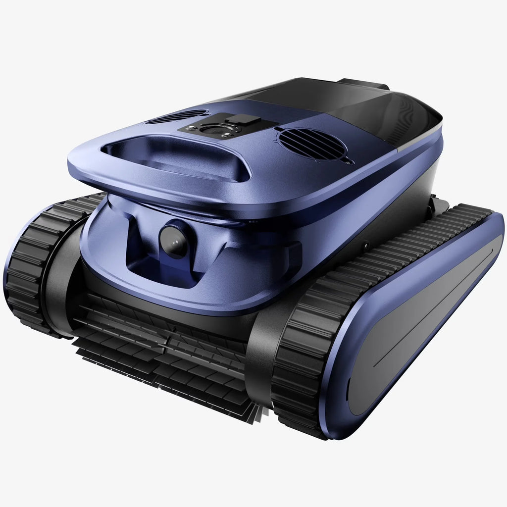 AquaBot Shark™ AI Pro – Robot Nettoyeur Piscine Sans Fil, Navigation IA Sonar, 4 Modes, 240 min, Jusqu'à 300 m²