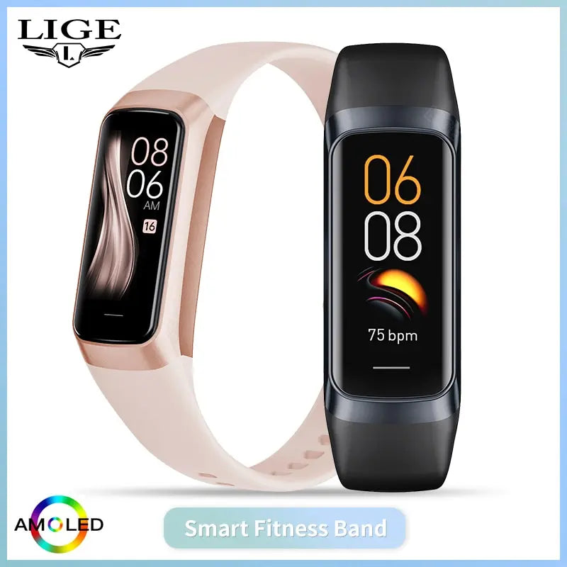 LunaFit X™ Aura – Bracelet Connecté AMOLED, IP67, FC, SpO2, 25+ Sports, 4 Coloris