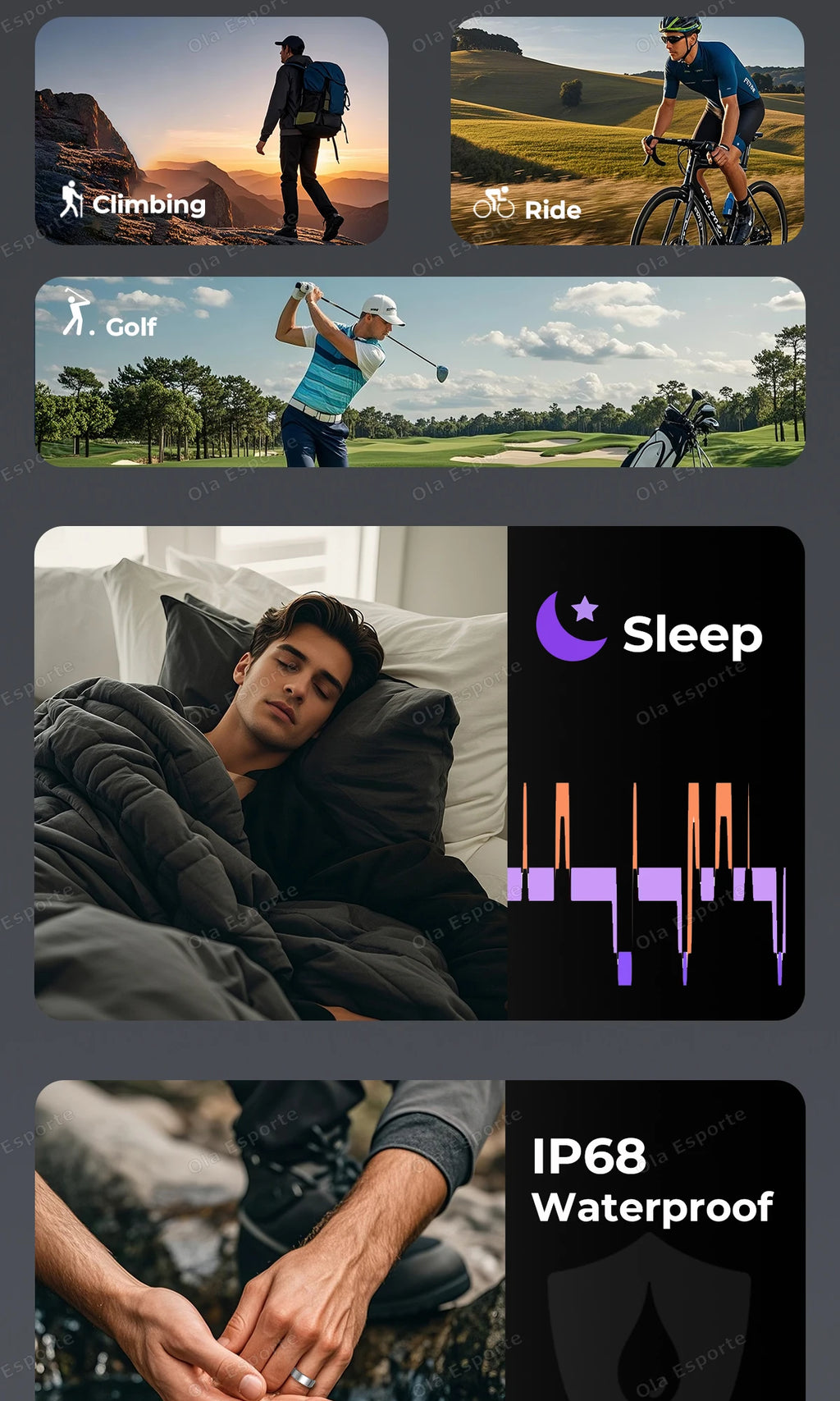 NovaRing X™ Endurance – Bague Connectée Écran, FC, SpO2, GPS, 15 Jours Veille, 29 Langues