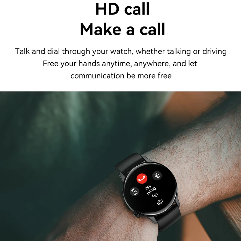 LunaWatch X™ Fashion AI – Montre Connectée AMOLED 1.43", NFC, GPS, IP68, Bracelet Acier, 9 Coloris