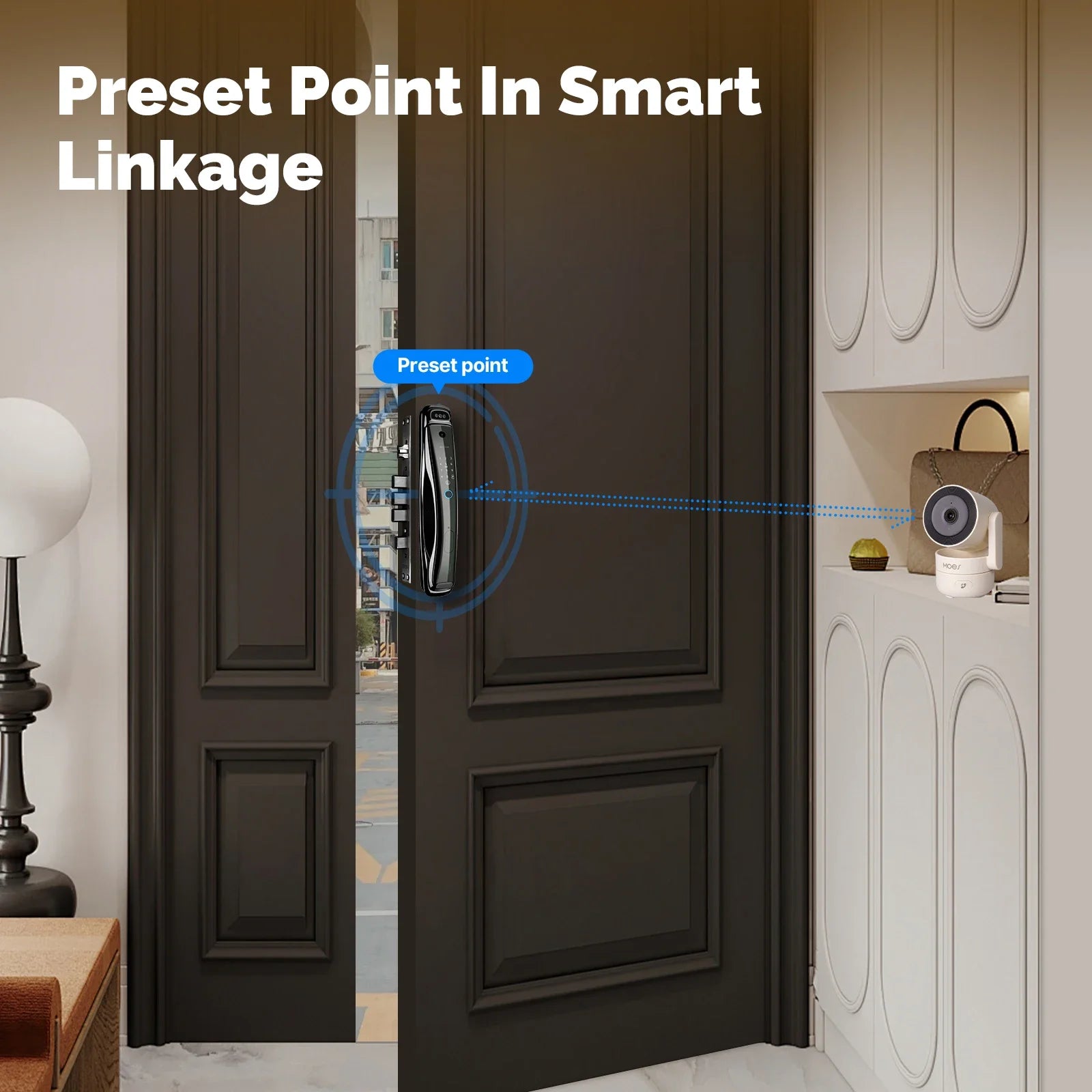 HomeGuard Pro™ – Caméra de Sécurité WiFi Intérieure 4MP, Rotation 360°, Vision Nocturne, Détection Mouvement & Son