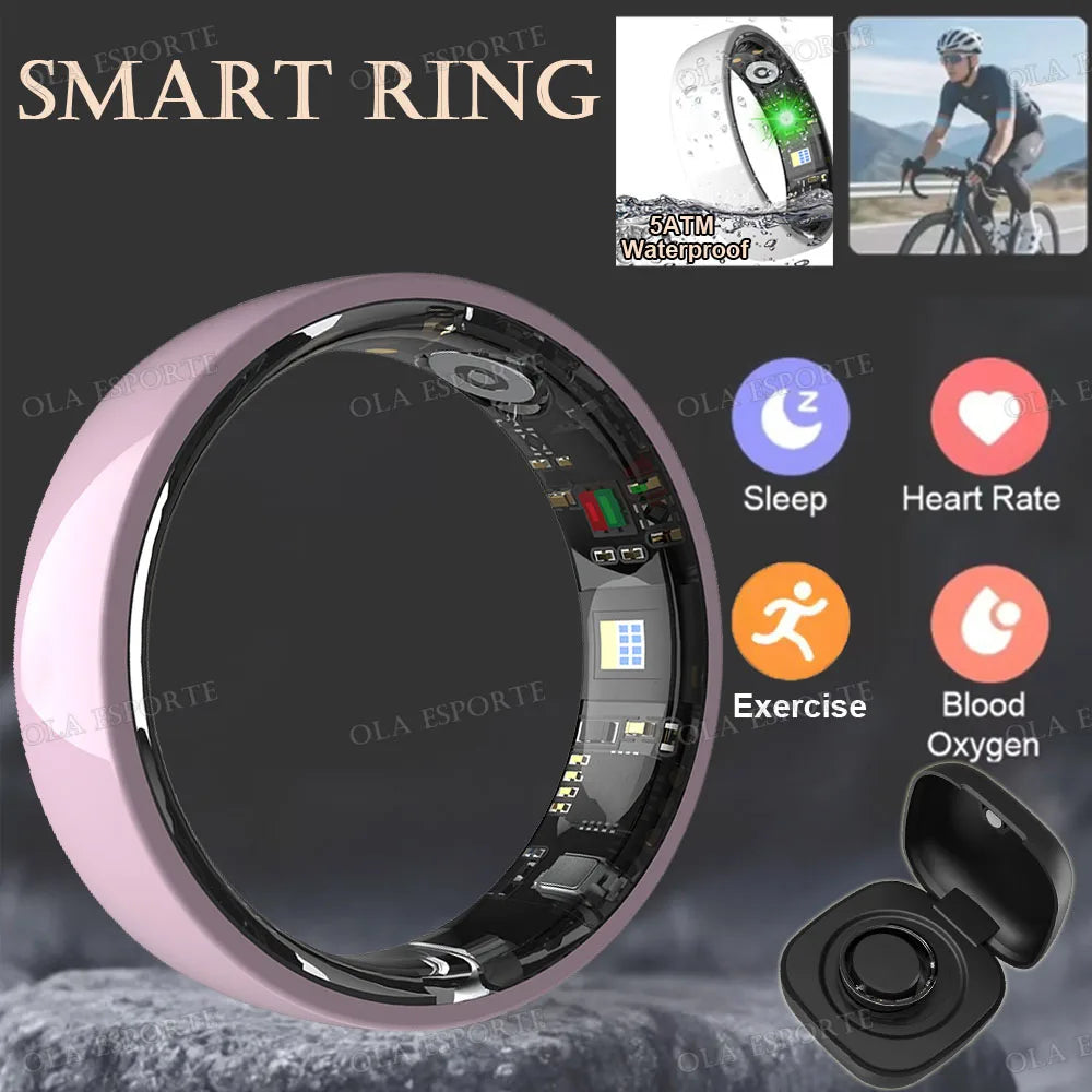 NovaRing X™ Céramique Pro – Bague Connectée Santé, Contrôle Gestuel, IP68 & 5ATM