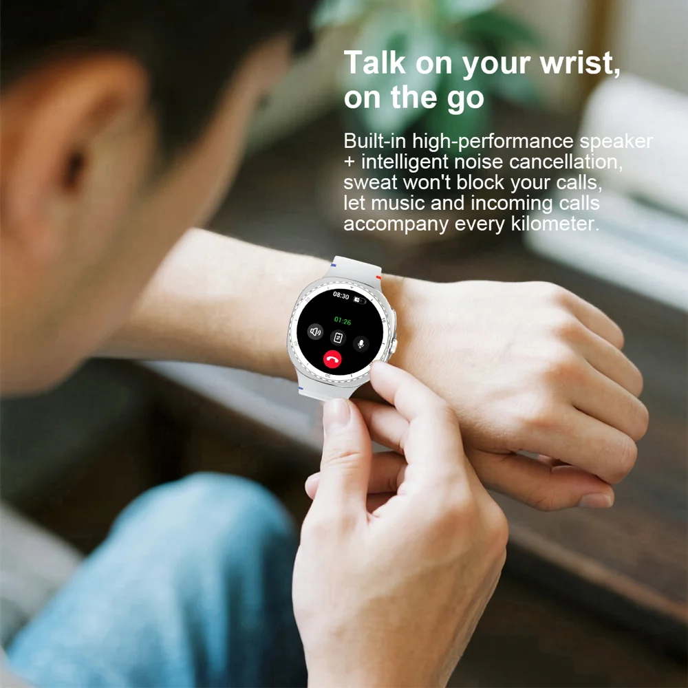 LunaWatch X™ Outdoor – Montre Connectée AMOLED 1.43", 9 Sports, Appels BT, Assistant Vocal, Charge Sans Fil