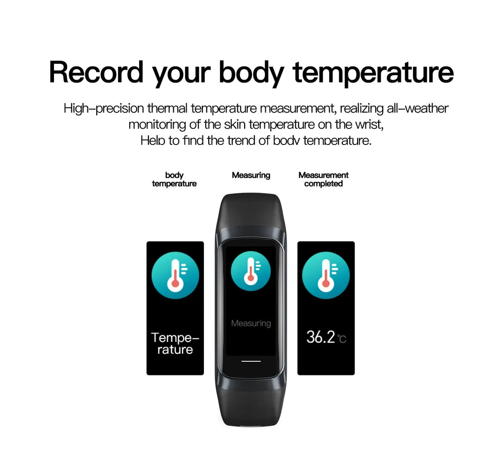 LunaFit X™ Aura – Bracelet Connecté AMOLED, IP67, FC, SpO2, 25+ Sports, 4 Coloris