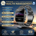 LunaWatch X™ Ultra Health – Montre Connectée AMOLED 2.04", ECG, Analyse Corporelle, Verre Saphir, IP68, 14 Bracelets
