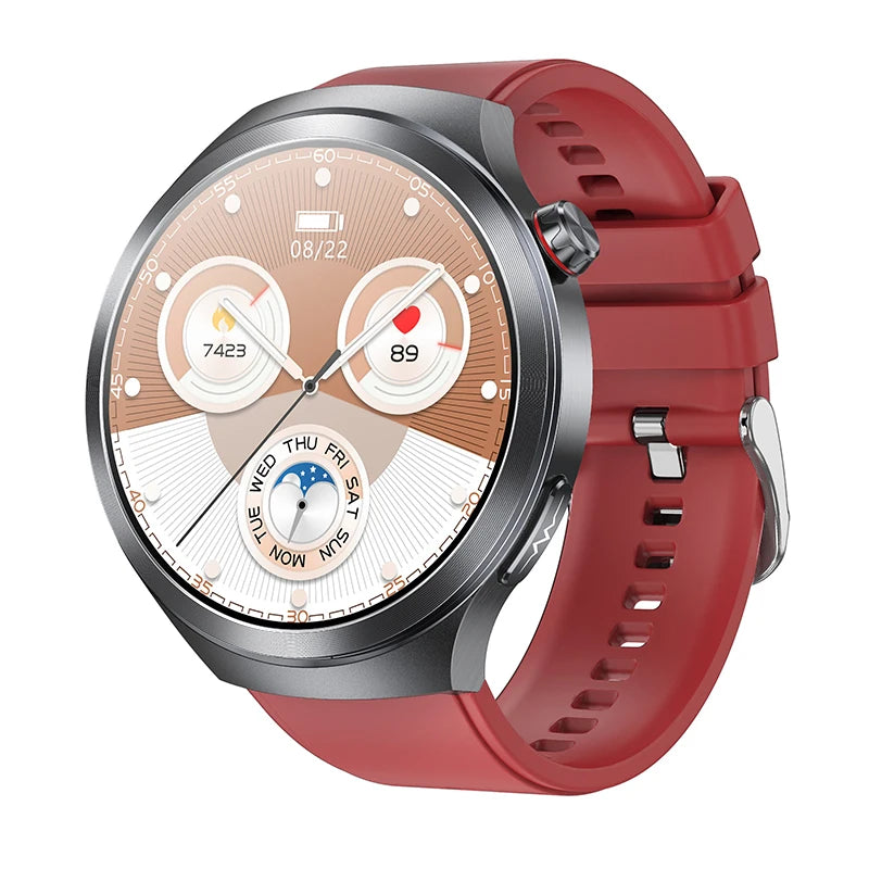 LunaWatch X™ ECG Pro NFC – Montre Connectée AMOLED 1.73", ECG, NFC, IP68, SOS, Appels BT, 530mAh