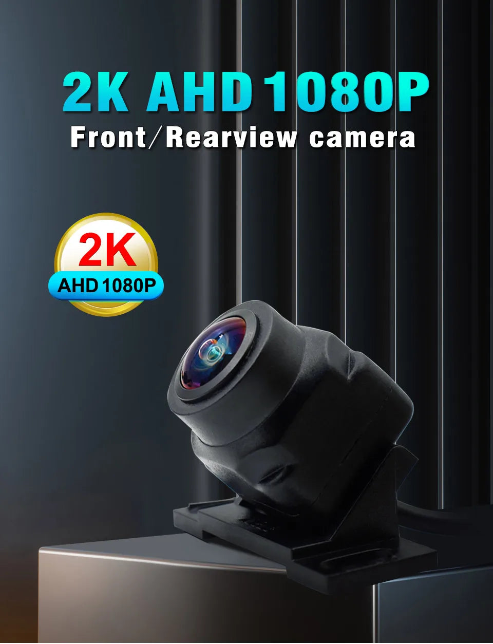 RearVision Pro™ – Caméra de Recul AHD 1080P, Grand Angle 170°, Vision Nocturne, Etanche IP67