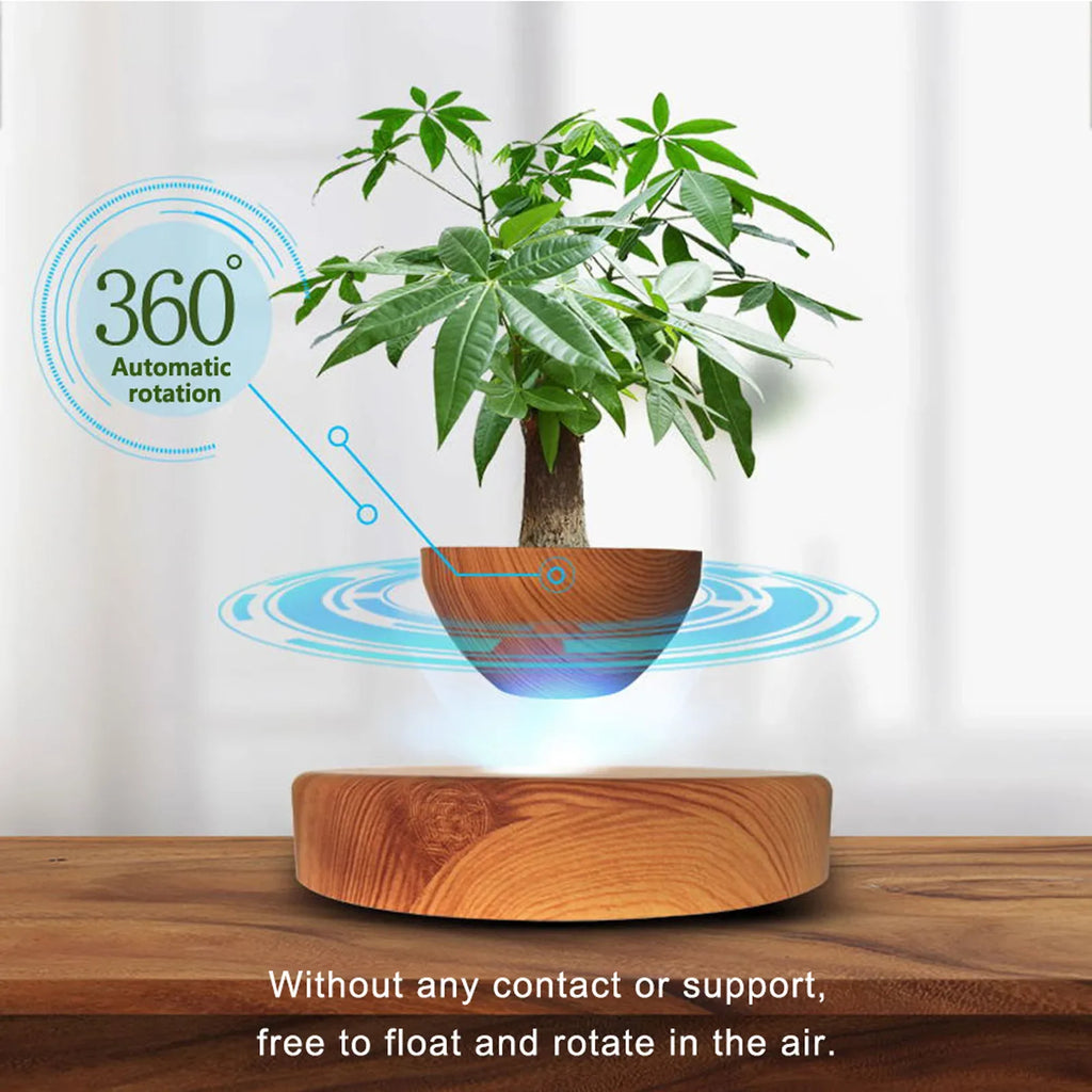 MagLev FloatPot™ – Pot Flottant à Lévitation Magnétique, Décoration Maison & Bureau, Idée Cadeau Unique