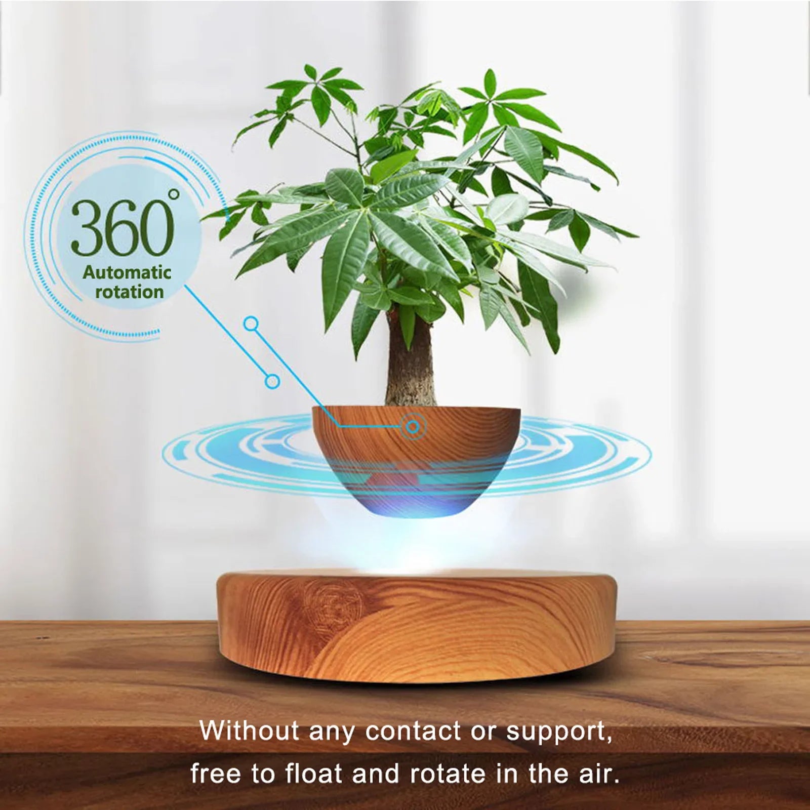 MagLev FloatPot™ – Pot Flottant à Lévitation Magnétique, Décoration Maison & Bureau, Idée Cadeau Unique