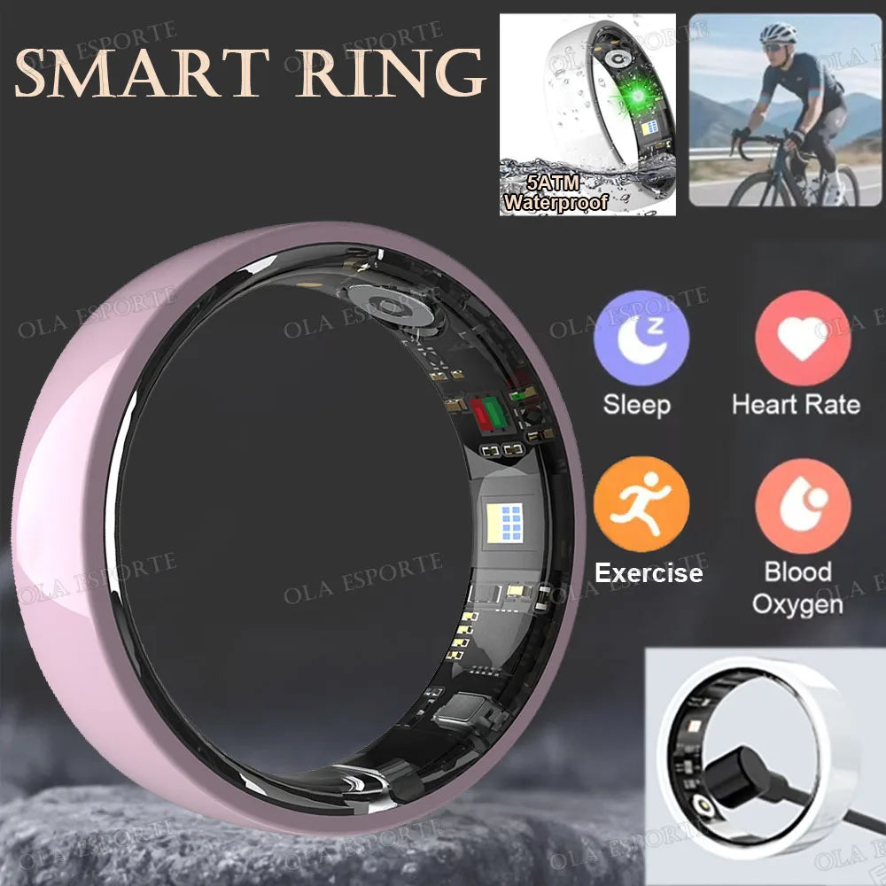 NovaRing X™ Céramique Pro – Bague Connectée Santé, Contrôle Gestuel, IP68 & 5ATM