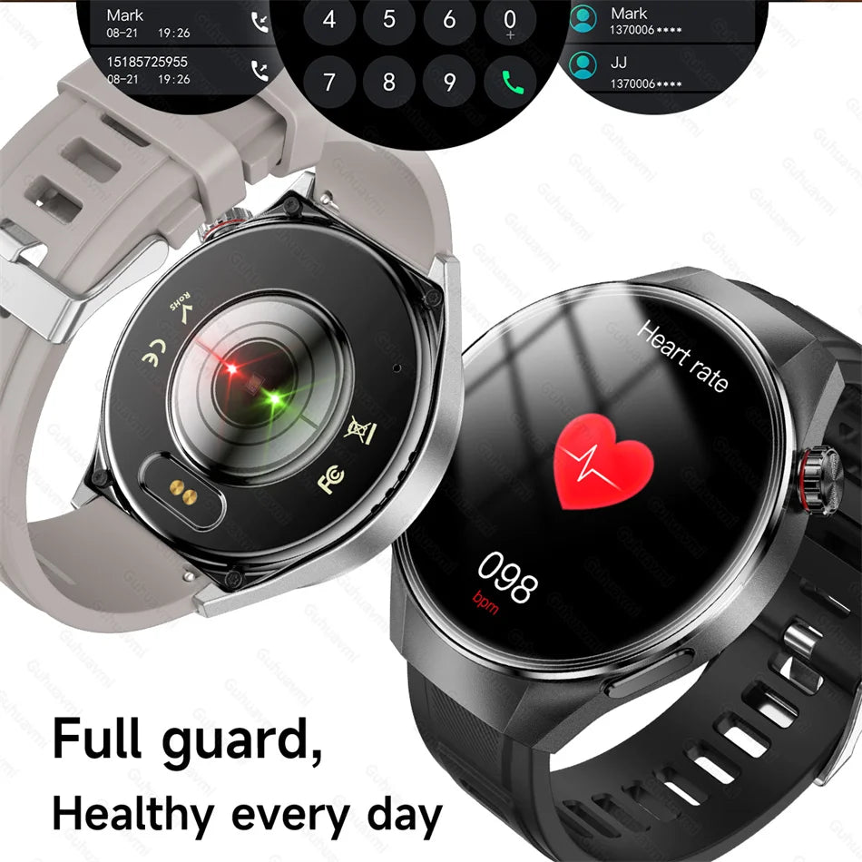 LunaWatch X™ Business Pro – Montre Connectée AMOLED 1.75", Boussole, Altimètre, Appels BT, 11 Bracelets