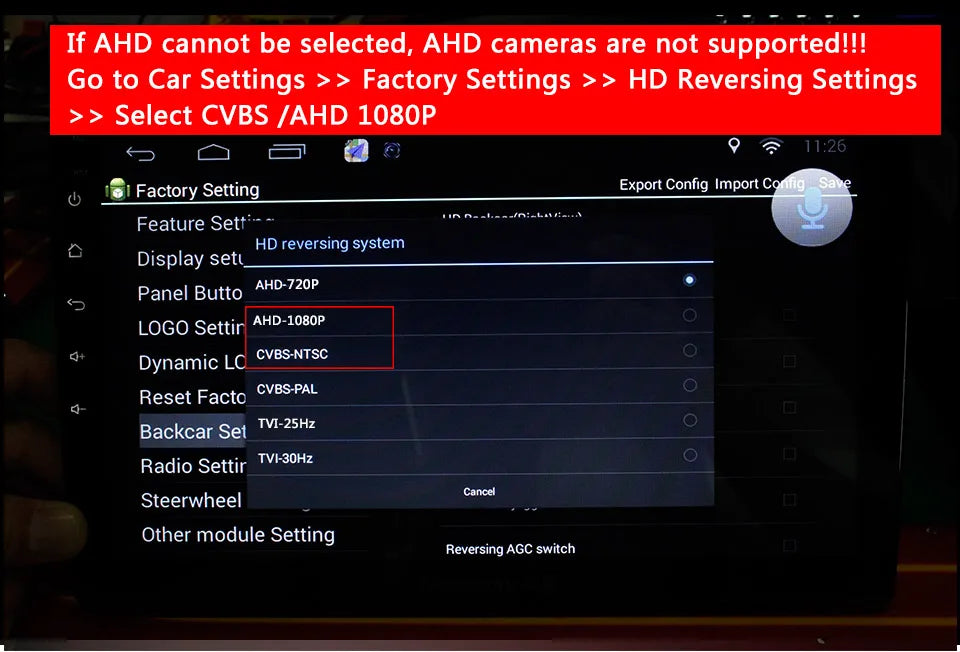 RearVision Pro™ – Caméra de Recul AHD 1080P, Grand Angle 170°, Vision Nocturne, Etanche IP67