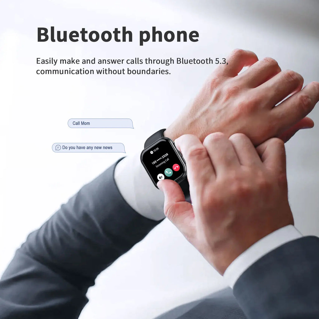 LunaWatch X™ Sport Elite – Montre Connectée AMOLED 1.96", 800mAh, Appels BT, SpO2, 3 Coloris