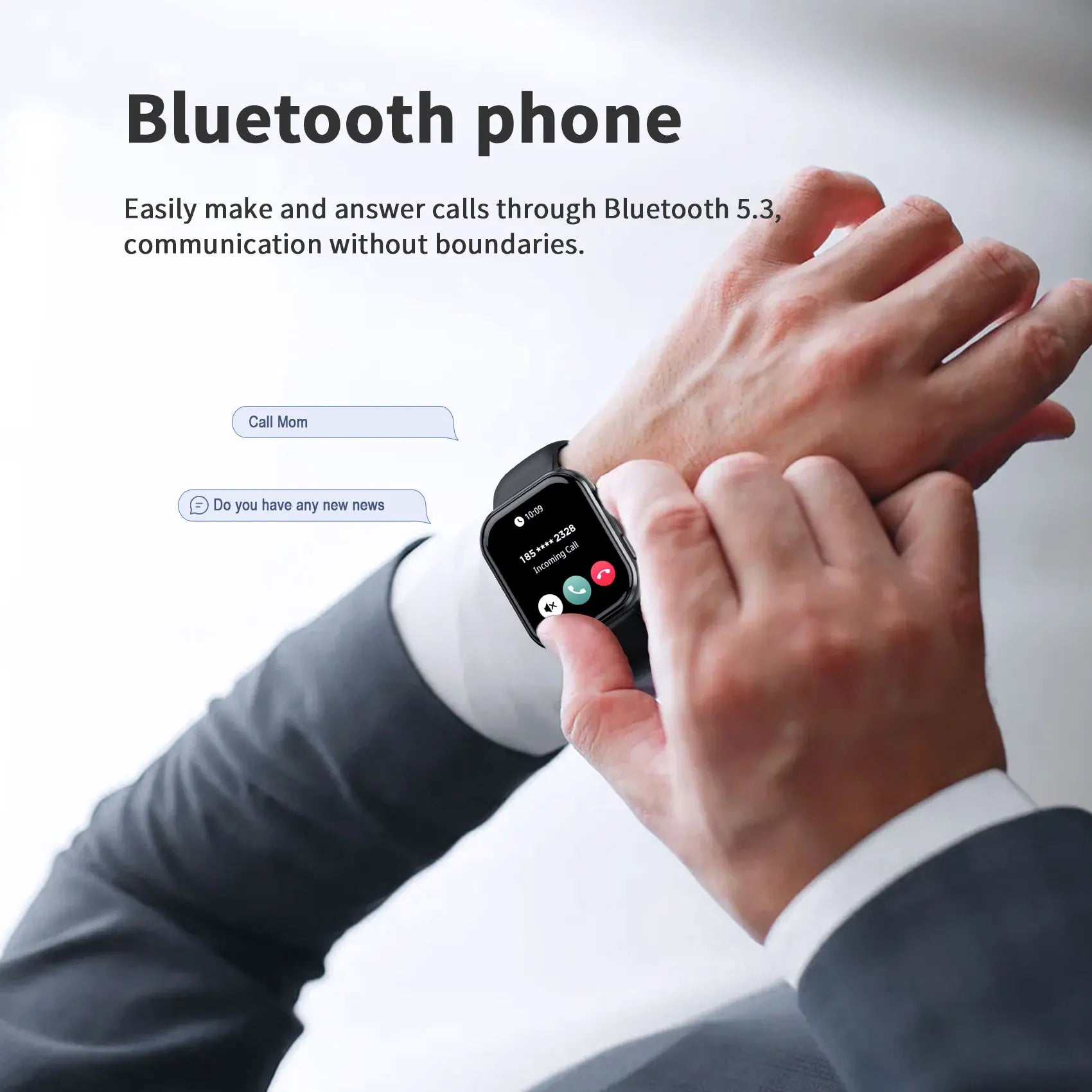 LunaWatch X™ Sport Elite – Montre Connectée AMOLED 1.96", 800mAh, Appels BT, SpO2, 3 Coloris