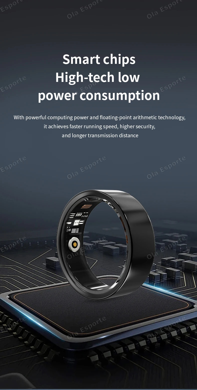NovaRing X™ Sport Pro – Smart Ring HF, SpO2, Schlaf, 8 Sportarten, IP68