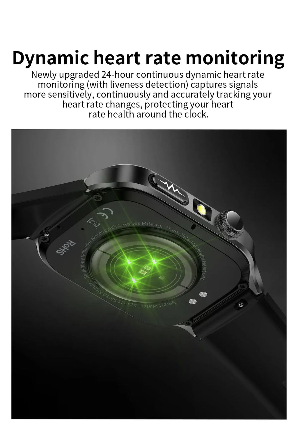 LunaWatch X™ Ultra Health Pro – Montre Connectée AMOLED 2.04", ECG, Saphir, IP68, 14-20 Jours, 13 Bracelets