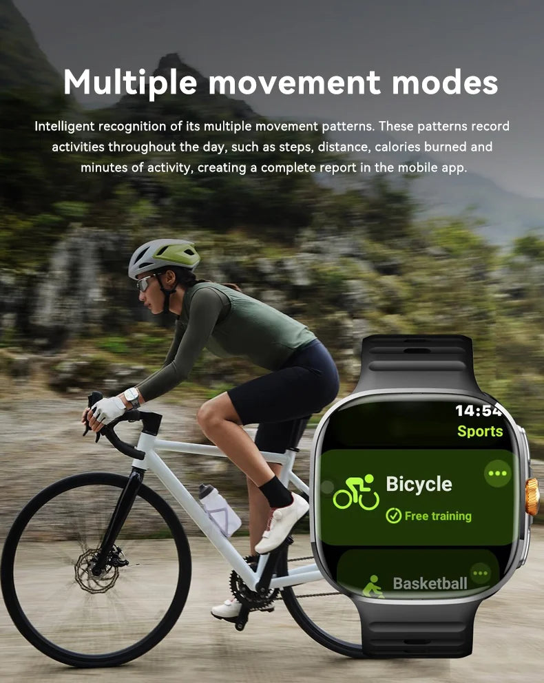 LunaWatch X™ Pro 5G – Smartwatch Android 10, Écran AMOLED 2,4", Caméra 8MP Rotative, SIM 4G/5G, GPS, WiFi