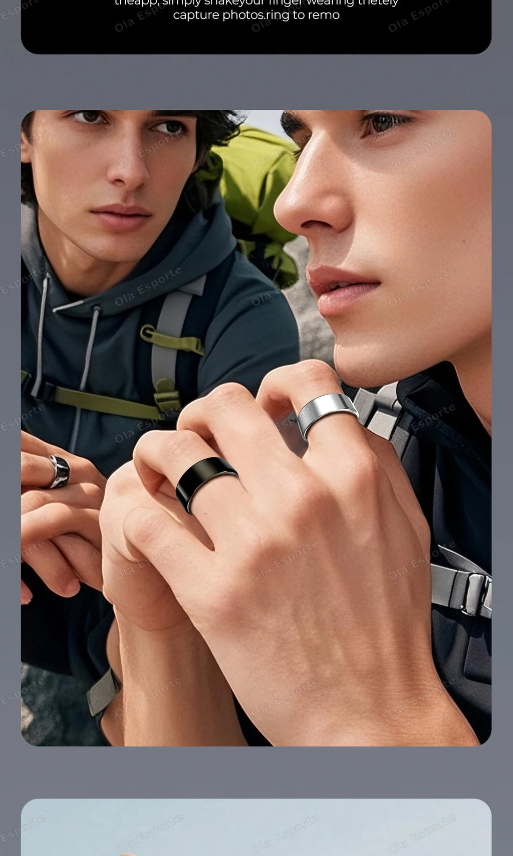 NovaRing X™ Endurance – Bague Connectée Écran, FC, SpO2, GPS, 15 Jours Veille, 29 Langues