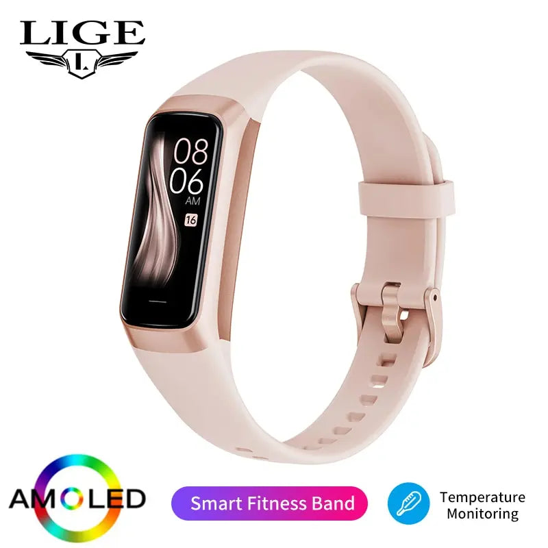 LunaFit X™ Aura – Bracelet Connecté AMOLED, IP67, FC, SpO2, 25+ Sports, 4 Coloris