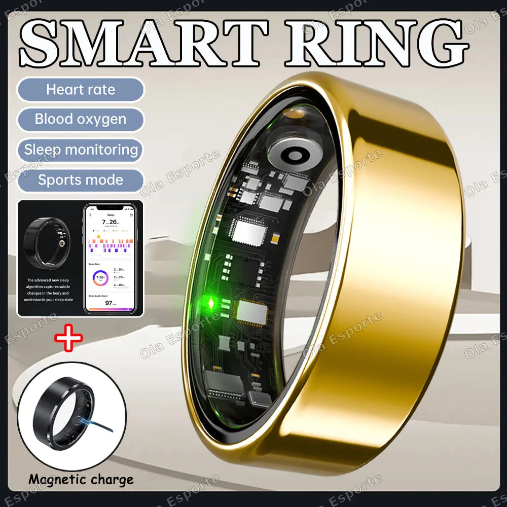 NovaRing X™ Sport Pro – Bague Connectée FC, SpO2, Sommeil, 8 Sports, IP68