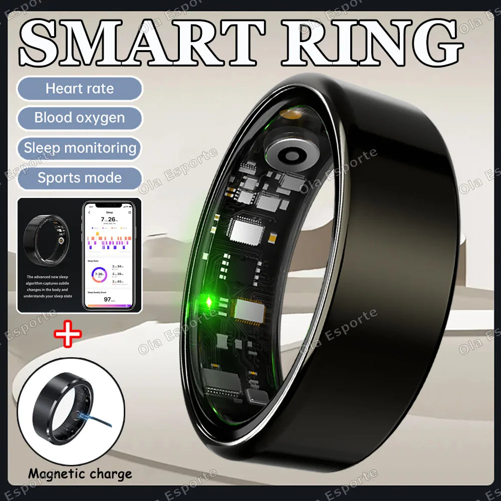 NovaRing X™ Sport Pro – Bague Connectée FC, SpO2, Sommeil, 8 Sports, IP68