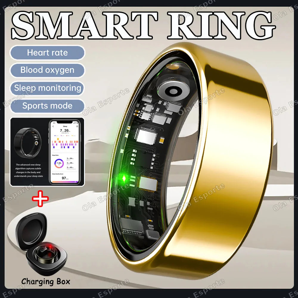 NovaRing X™ Sport Pro – Bague Connectée FC, SpO2, Sommeil, 8 Sports, IP68