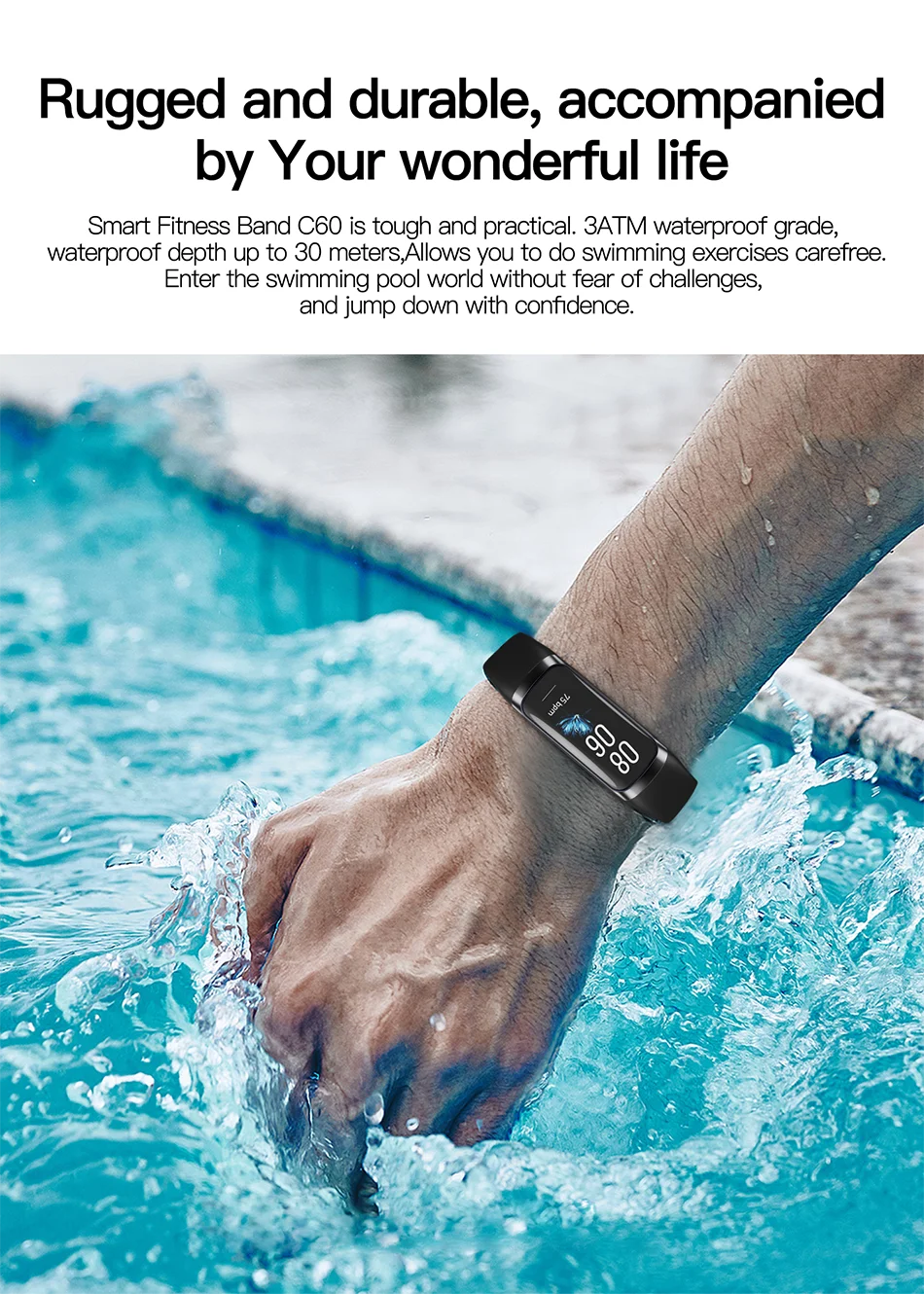LunaFit X™ Aura – Bracelet Connecté AMOLED, IP67, FC, SpO2, 25+ Sports, 4 Coloris