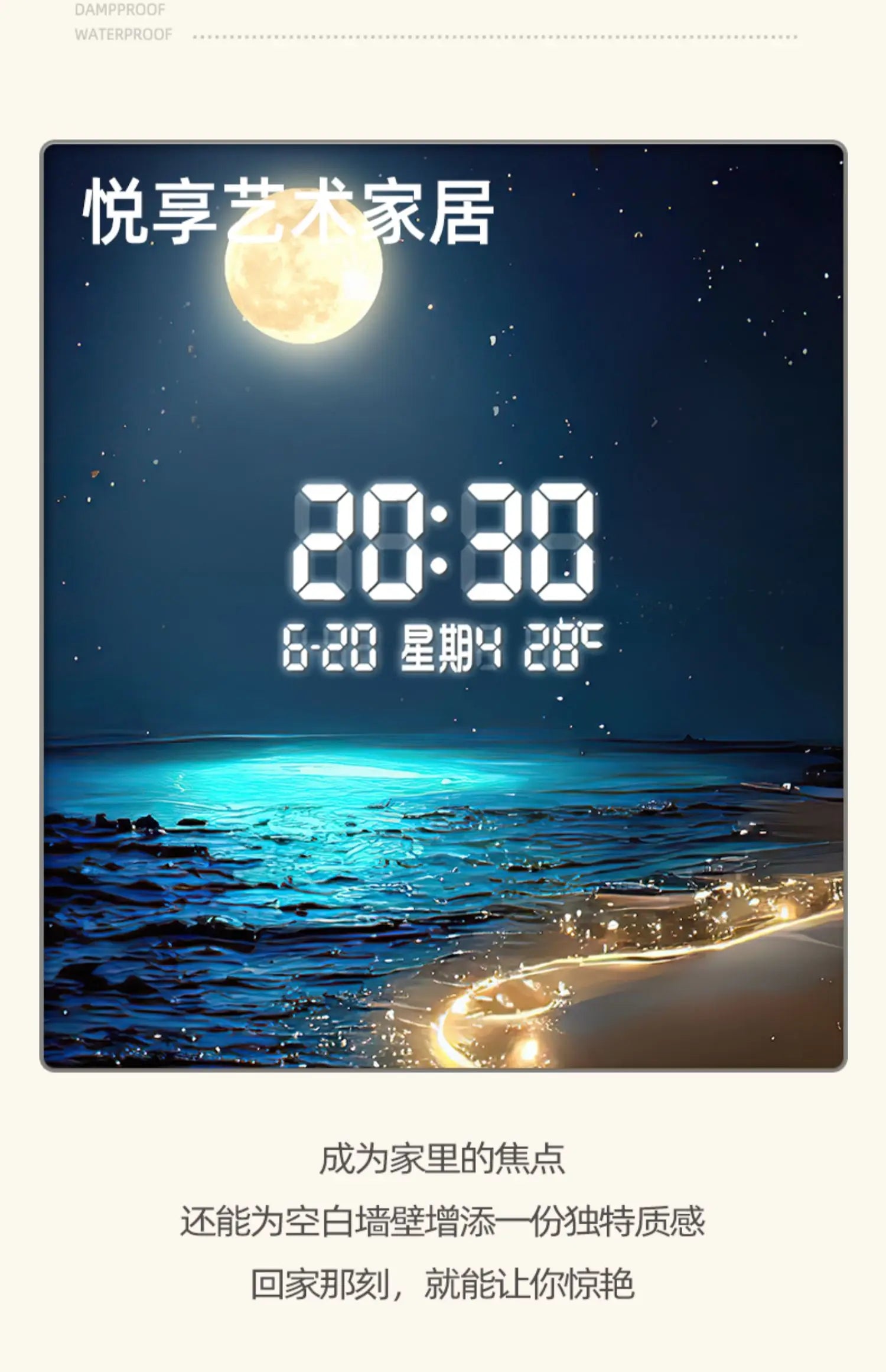 Large Wall clock home decor items Interior living room digital clock wall noiseless gaming room Kitchen home decoration luxury