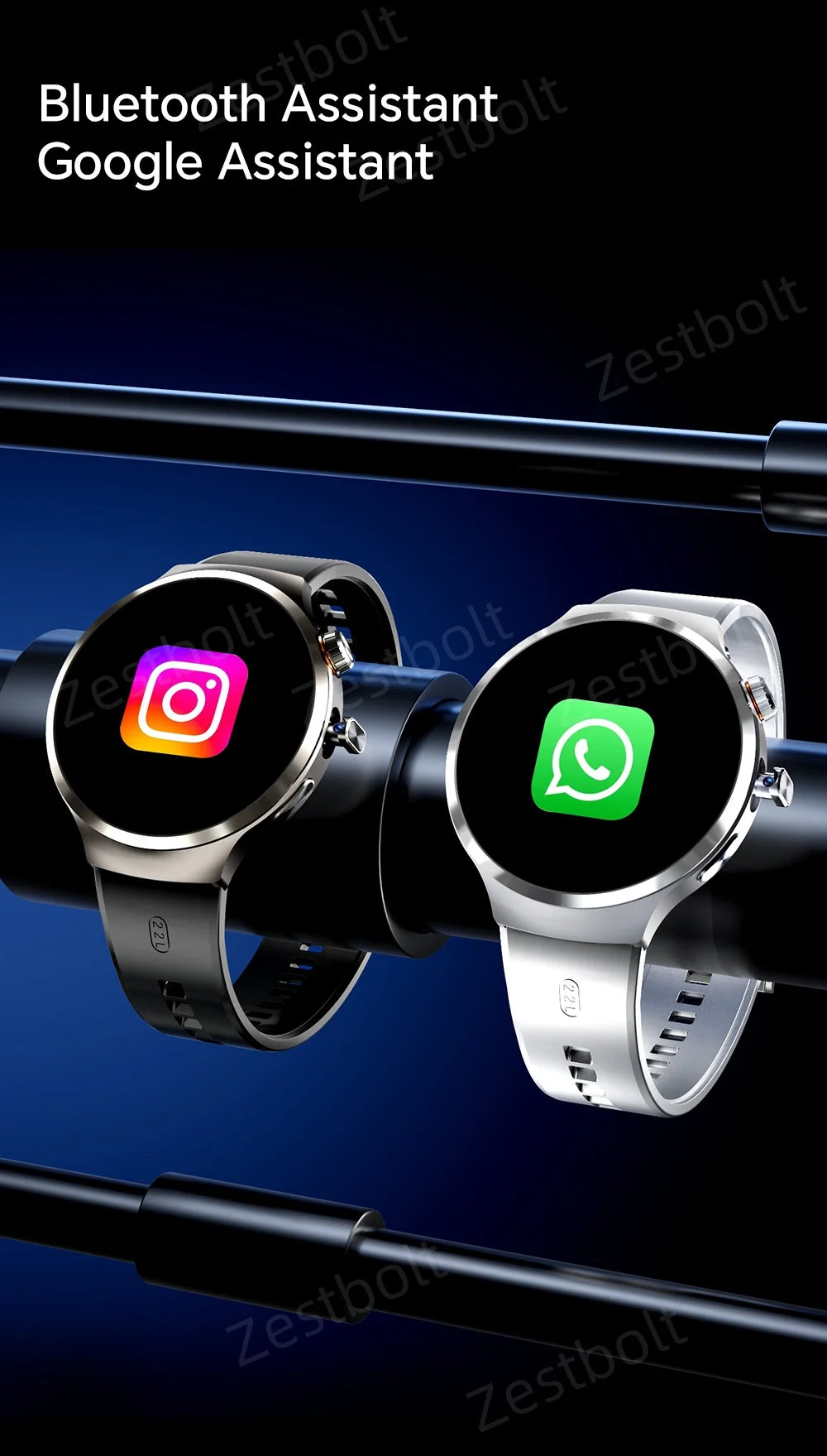 LunaWatch X™ Android Pro 4G – Smartwatch Android 13, SIM 4G, Caméra 8MP, GPS, WiFi, jusquà 10GB/512GB