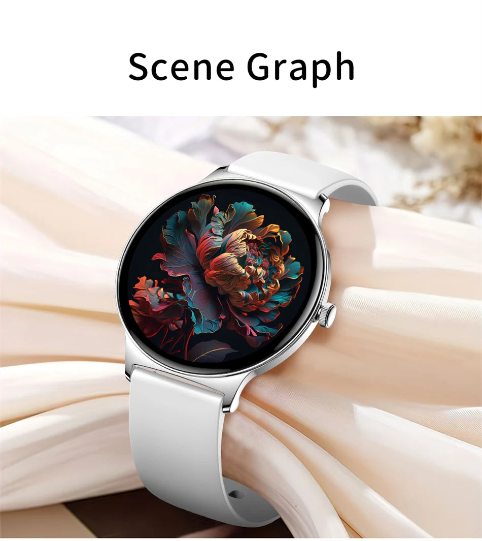 LunaWatch X™ Lady 466 – Montre Connectée Femme AMOLED 1.43", Always On, Appels BT, Santé Féminine, 9 Coloris