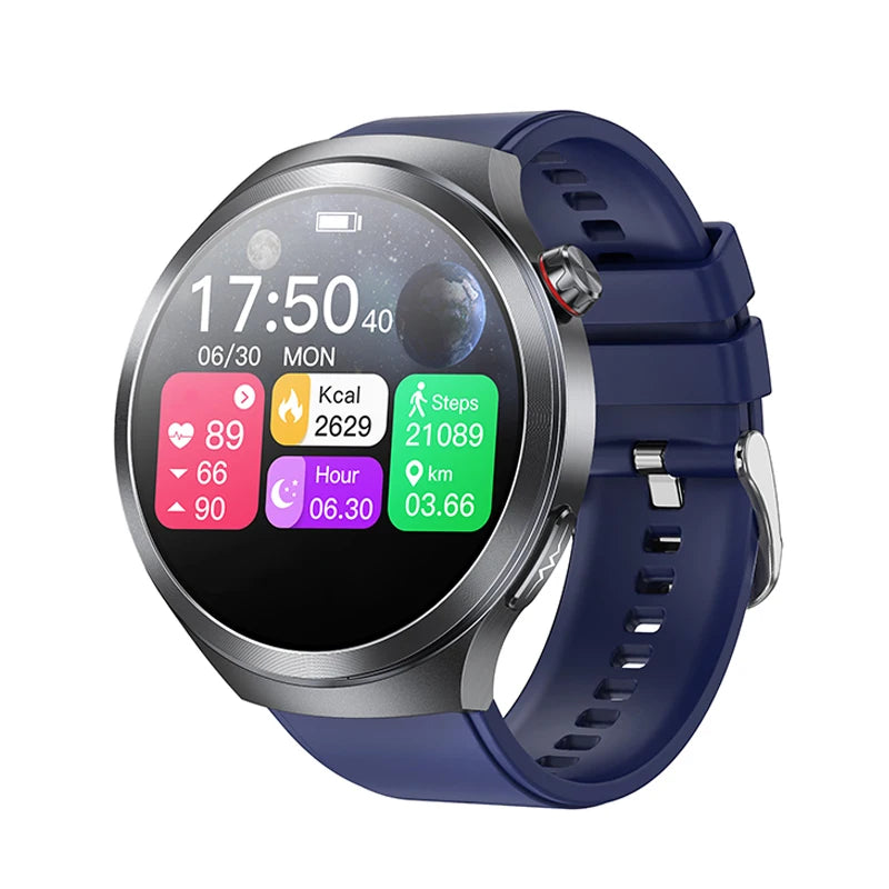 LunaWatch X™ ECG Pro NFC – Montre Connectée AMOLED 1.73", ECG, NFC, IP68, SOS, Appels BT, 530mAh