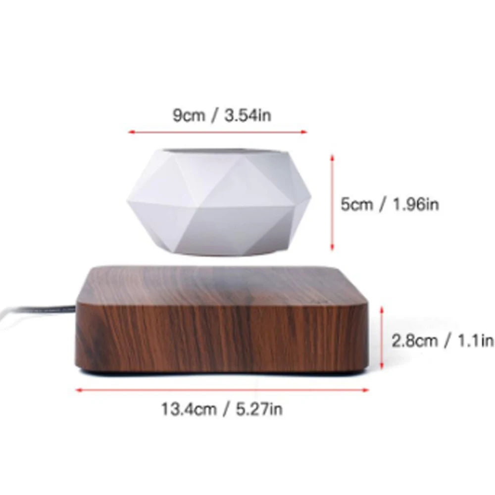 MagLev BonsaïPot™ Rotatif – Pot Bonsaï Flottant & Rotatif, Lévitation Magnétique, Décoration Maison