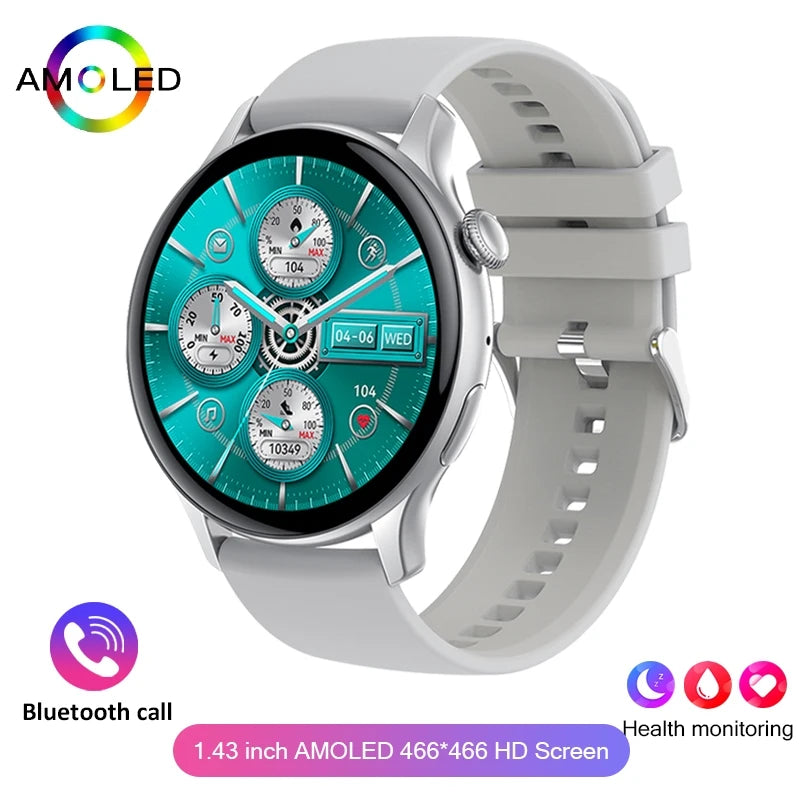 LunaWatch X™ Lady NFC – Montre Connectée Femme AMOLED 1.43", Always On, NFC, IP68, Acier, 9 Coloris