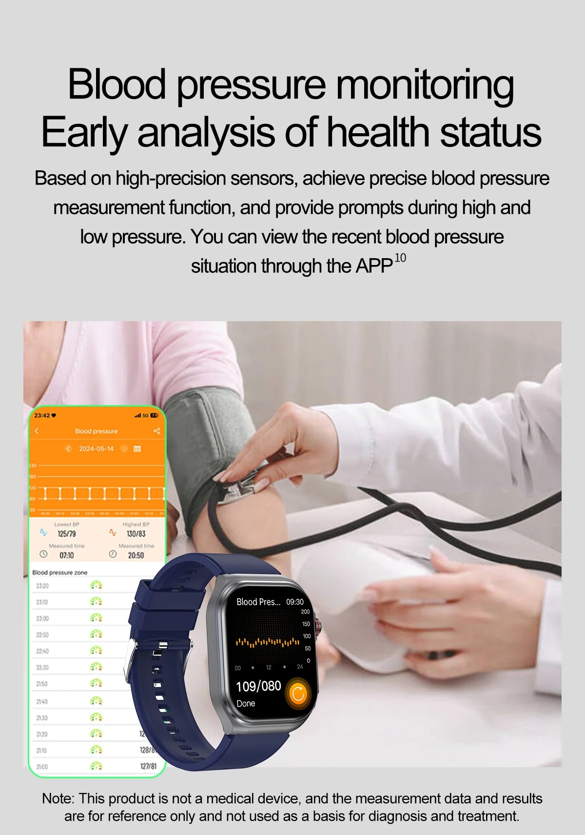 LunaWatch X™ Pro 2.04" – Montre Connectée AMOLED, ECG, NFC, Composition Corporelle, IP68, 7 Bracelets