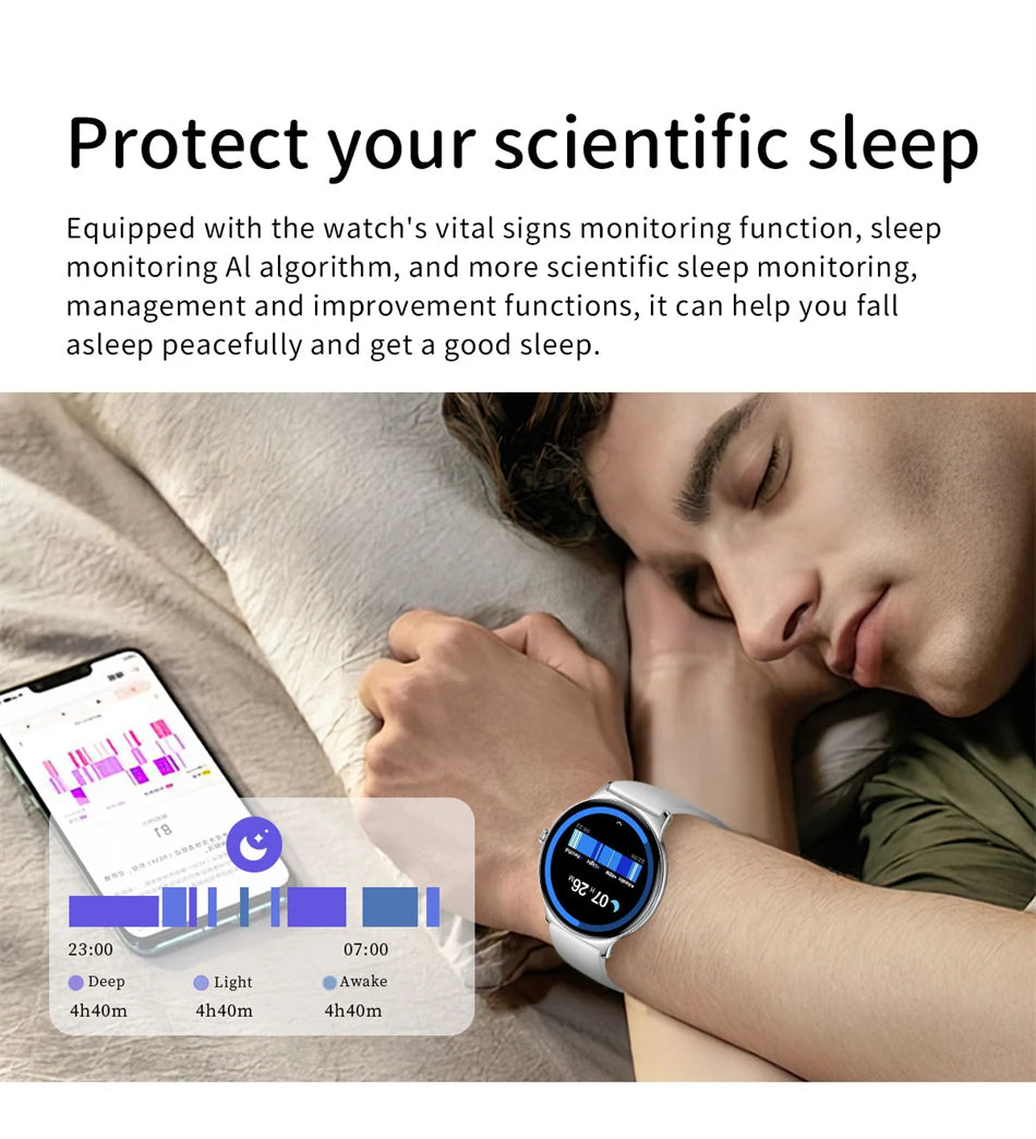 LunaWatch X™ Lady 466 – Montre Connectée Femme AMOLED 1.43", Always On, Appels BT, Santé Féminine, 9 Coloris