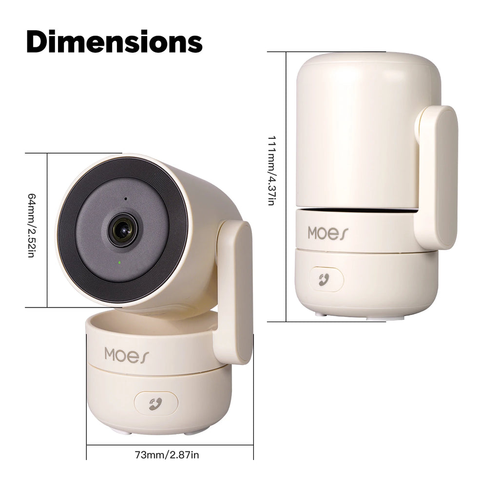 HomeGuard Pro™ – Caméra de Sécurité WiFi Intérieure 4MP, Rotation 360°, Vision Nocturne, Détection Mouvement & Son