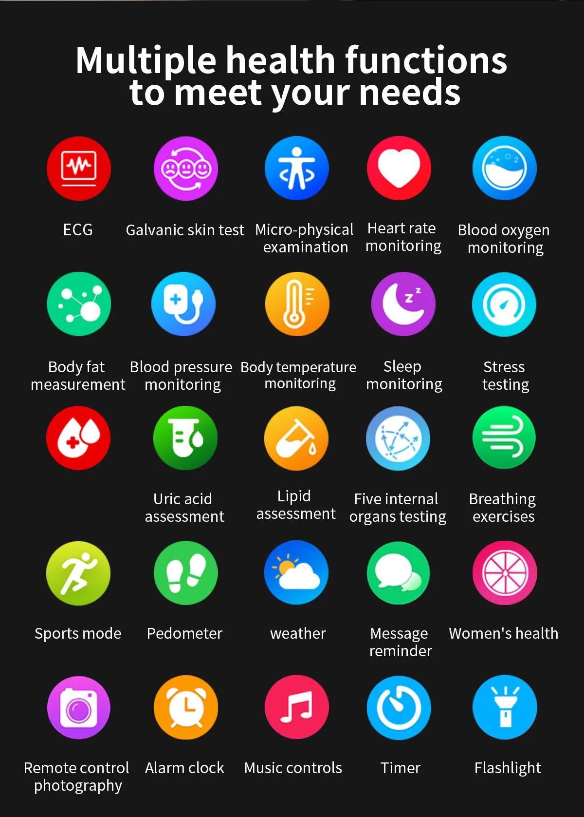 LunaWatch X™ Ultra Health – Montre Connectée AMOLED 2.04", ECG, Analyse Corporelle, Verre Saphir, IP68, 14 Bracelets