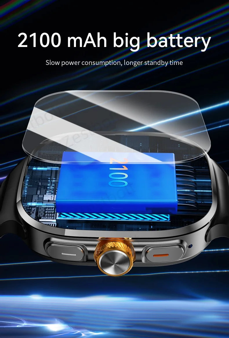 LunaWatch X™ Pro 5G – Smartwatch Android 10, Écran AMOLED 2,4", Caméra 8MP Rotative, SIM 4G/5G, GPS, WiFi