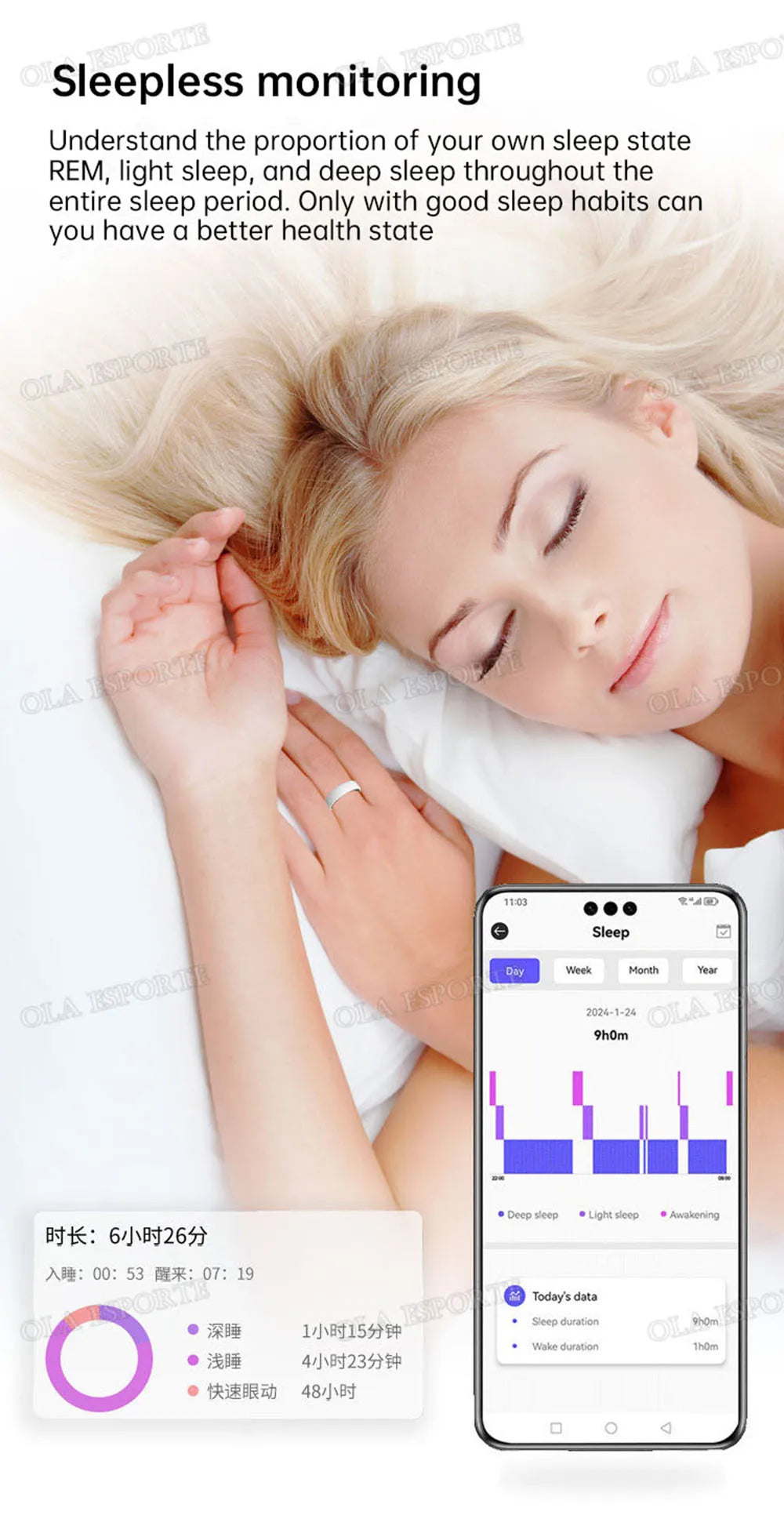 NovaRing X™ Céramique Pro – Bague Connectée Santé, Contrôle Gestuel, IP68 & 5ATM