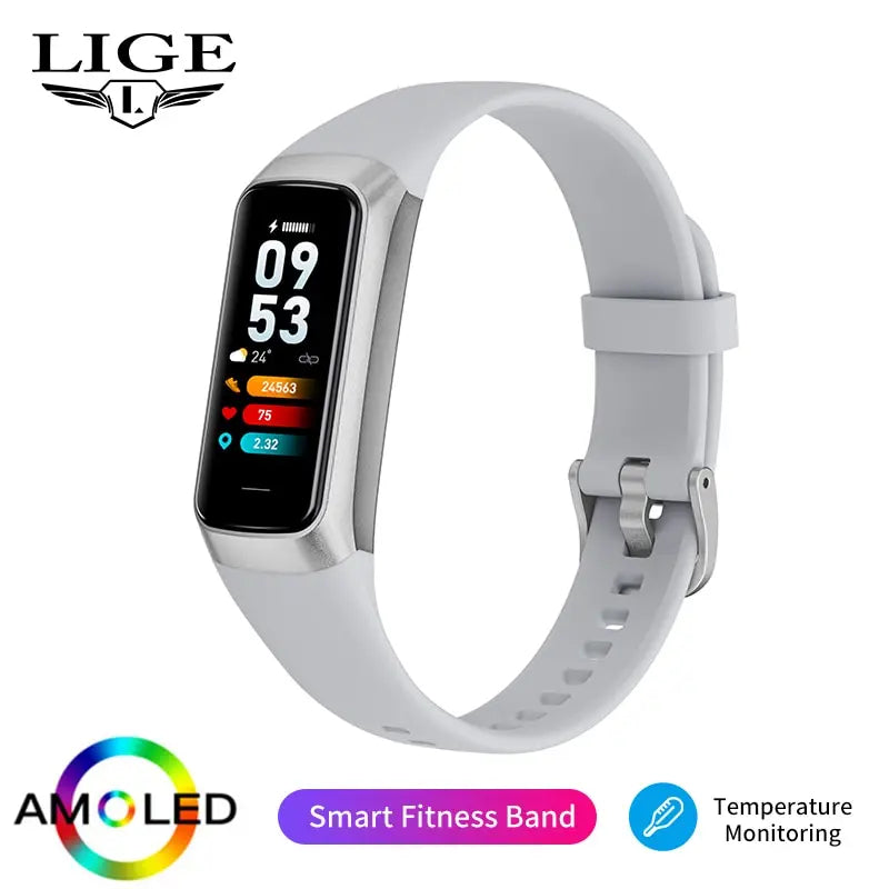LunaFit X™ Aura – Bracelet Connecté AMOLED, IP67, FC, SpO2, 25+ Sports, 4 Coloris