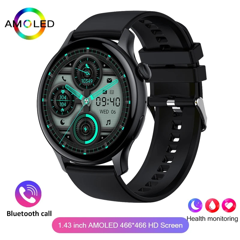 LunaWatch X™ Lady NFC – Montre Connectée Femme AMOLED 1.43", Always On, NFC, IP68, Acier, 9 Coloris