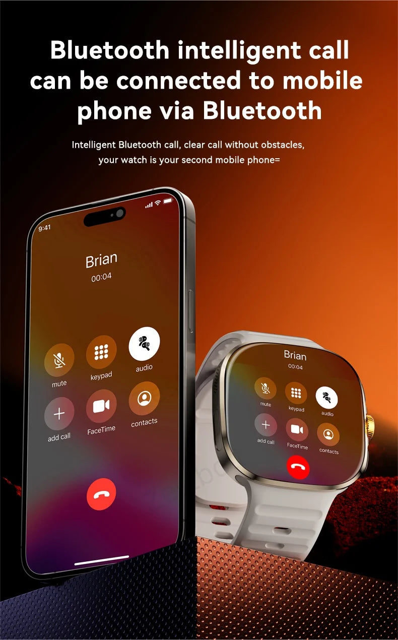 LunaWatch X™ Pro 5G – Smartwatch Android 10, Écran AMOLED 2,4", Caméra 8MP Rotative, SIM 4G/5G, GPS, WiFi