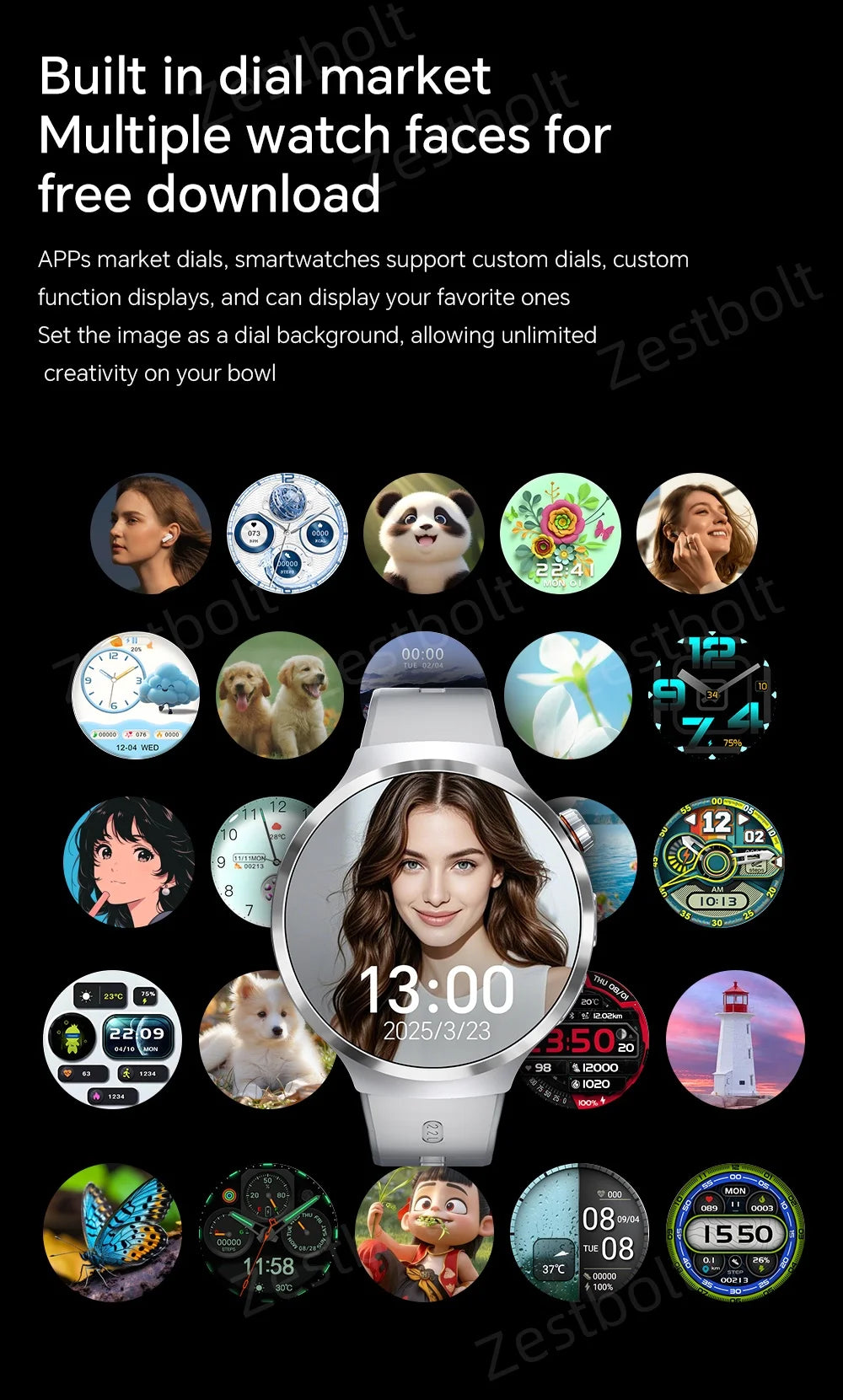LunaWatch X™ Android Pro 4G – Smartwatch Android 13, SIM 4G, Caméra 8MP, GPS, WiFi, jusquà 10GB/512GB
